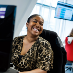 Woman at desk